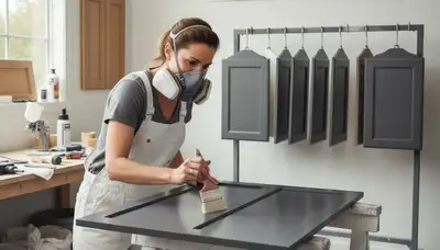 Hartford, CT cabinet painting for durable kitchen cabinet refinishing by Hartford Paint Pros