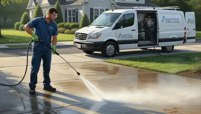 Hartford, CT concrete pressure cleaning for driveways, patios, and walkways by Hartford Paint Pros