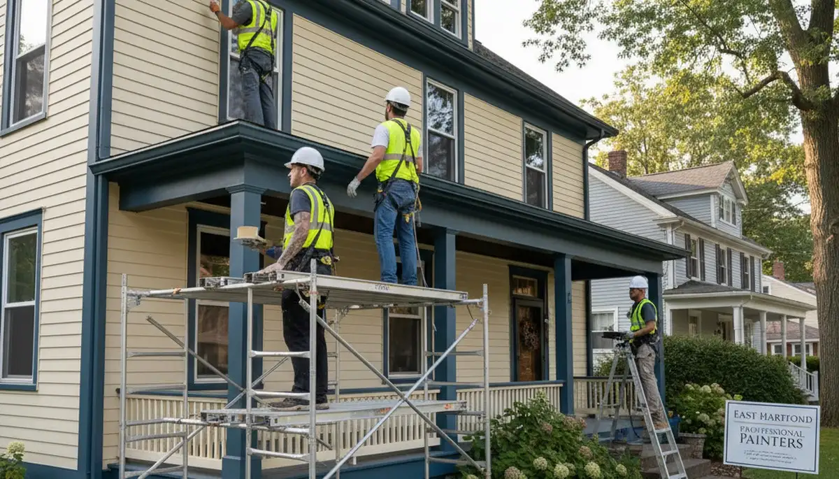 Painting contractor in Hartford, CT providing professional interior and exterior painting services