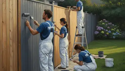 Professional fence painting in Hartford, CT for durable wood and metal protection