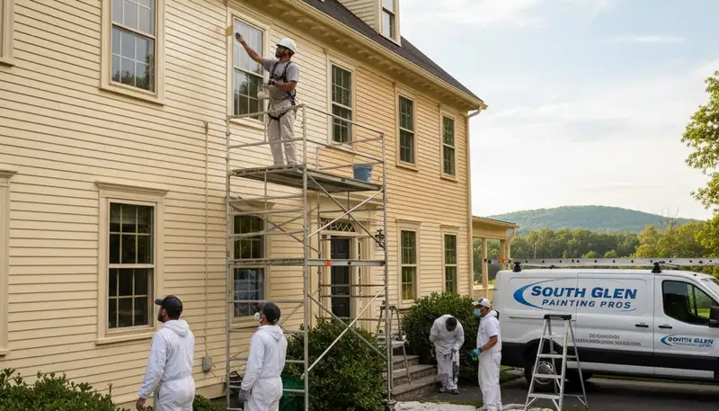 Professional painter servicing Hartford, CT for interior and exterior painting projects
