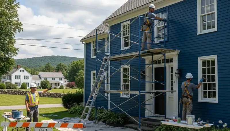 Painting contractor in Hartford, CT providing professional interior and exterior painting services
