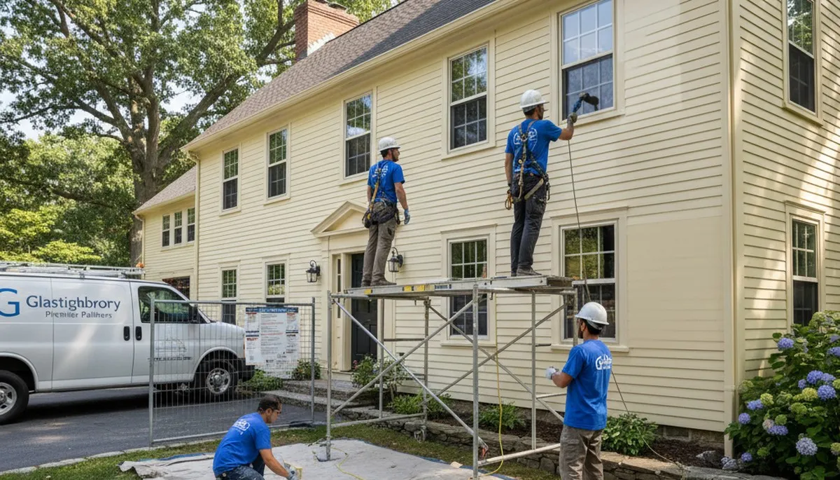 Professional painter in Hartford, CT providing interior and exterior painting services