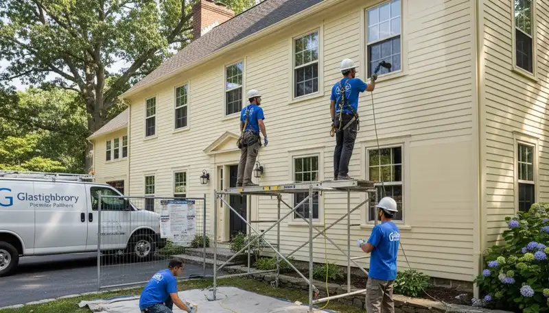 Professional painter in Hartford, CT providing interior and exterior painting services