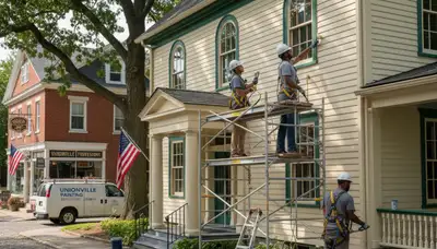 Painting contractor in Hartford, CT providing professional interior and exterior house painting services