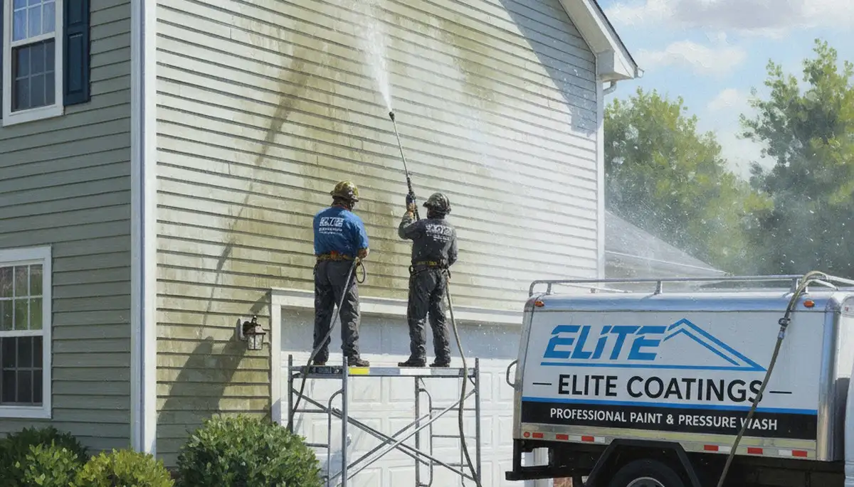 Vinyl siding pressure cleaning in Hartford, CT for a cleaner, mold-free home exterior