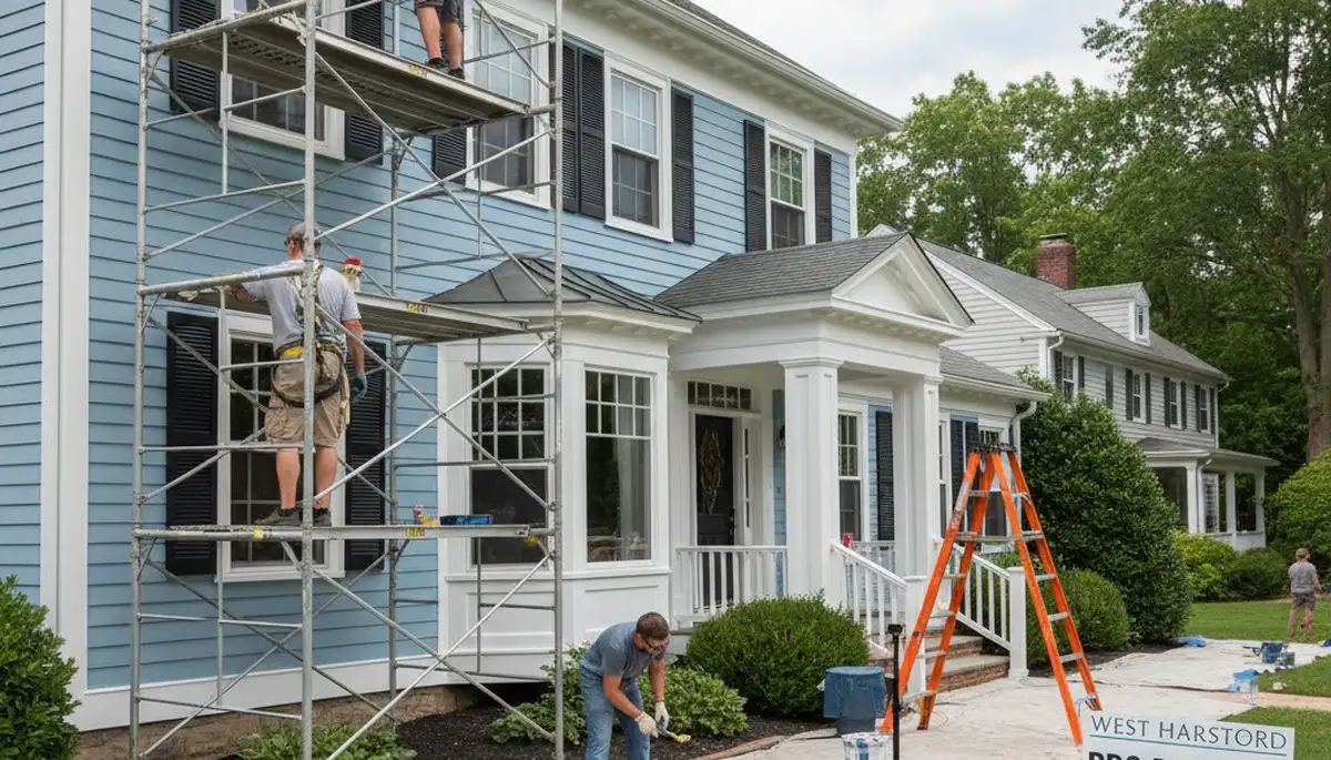 Professional painting contractor in Hartford, CT providing interior and exterior painting services